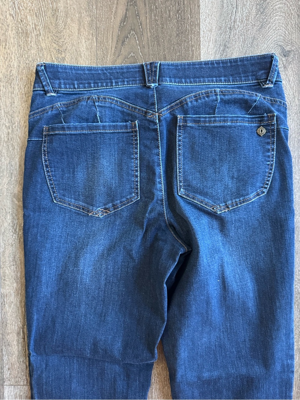 Democracy Dark Blue Straight Leg Jeans Women’s Size 12 - Picture 6 of 7
